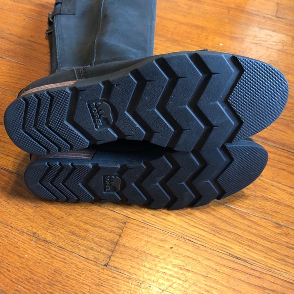 SOREL Riding LEATHER Knee High Boots Black 6.5 - Picture 11 of 14